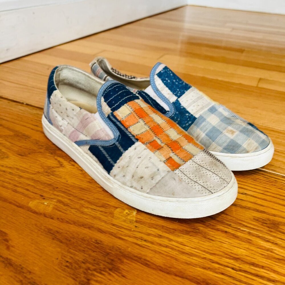 Farewell Frances Vintage Quilted Blanket Shoes Sneakers Size 8 - Picture 3 of 9